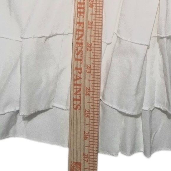 NIP Sz. XS Tag Says L White  Lace Upper Body and Tiered/Layered Lower Body. - Picture 9 of 10